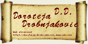 Doroteja Drobnjaković vizit kartica